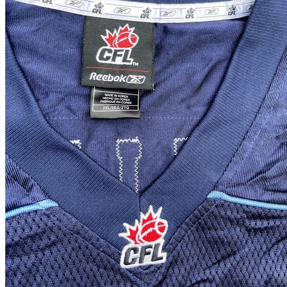 Reebok Toronto Argonauts CFL Jersey Ricky Williams 27 Blue Stitched Mens 2XL - Picture 4 of 6